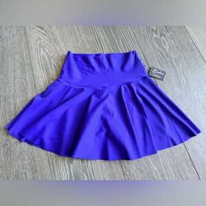 Exotica Performance High Waisted Simple Skort in Iris Blue Purple
